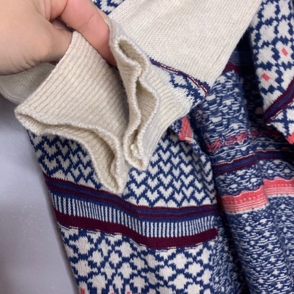 Aeropostale Chunky Mix print Cabin Retreat Cardigan sweater women’s xs - Picture 3 of 8